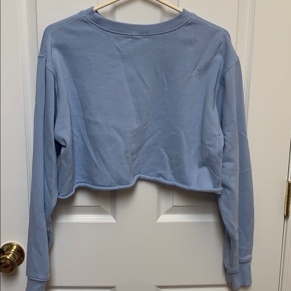 cropped crew neck sweatshirt - Picture 3 of 3